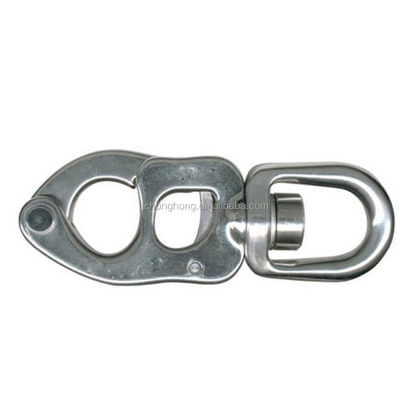 Manille à émerillon en acier inoxydable 316 avec goupille de sécurité