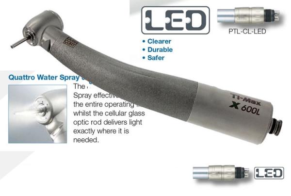 Push button TI-MAX X600L Fiber optic dental high speed handpiece unit