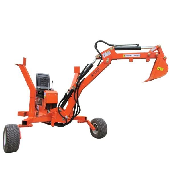 Portable Mini Towable Backhoe Excavator Backhoe Loader 2500mm