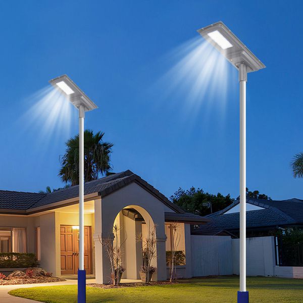 LED Solar Street Light With Durable Aluminum Body Dustproof for Countryside Streets