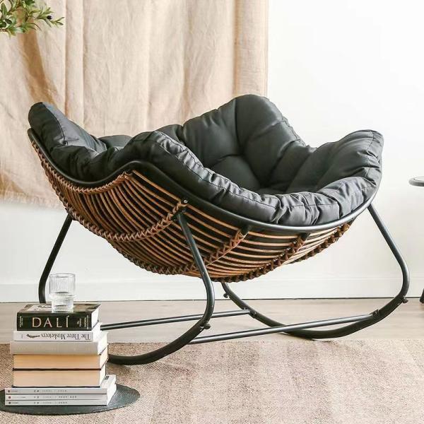 Create a Cozy Oasis with Modern Outdoor Garden Patio Furniture Rattan Rocking Chair