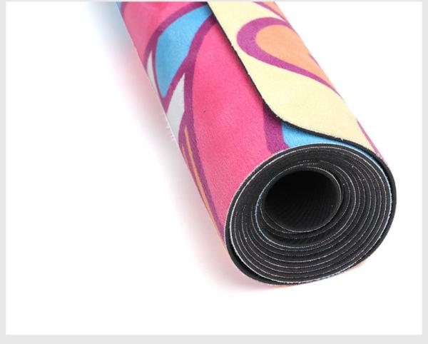 Gymnastics Lightweight Yoga Mat,Extra thin Travel Mat, Printed Lightweight yoga mat