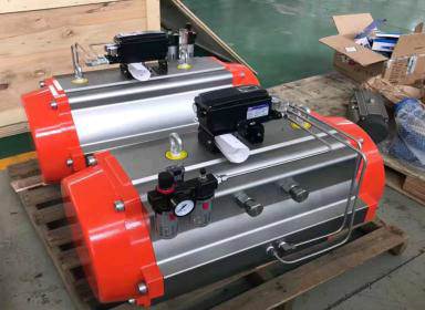 Aluminum Alloy Dual Action Actuator ISO5211 DIN3337 Pneumatic Actuator DA Driver