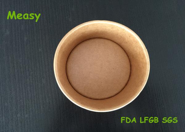 Hot and Cold Food Kraft Paper Cups , thermal disposable cups FOR Beverage or Ice Cream