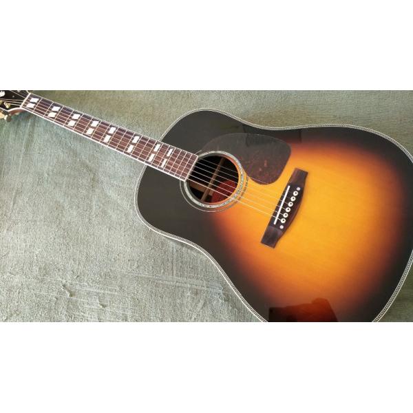 Guitar Factory Customization Acoustic Guitar Vintage Top AAA Sitka Solid Spruce Body Guitar with Fishman pickups