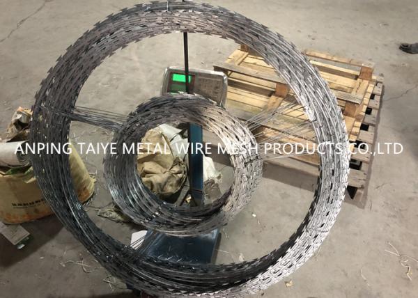 Concertina Double Circle Stainless Steel Razor Wire Barrier BTO30 BTO22 BTO11