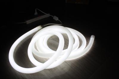24v white color decoration 360 degree round neon flex light for outdoor