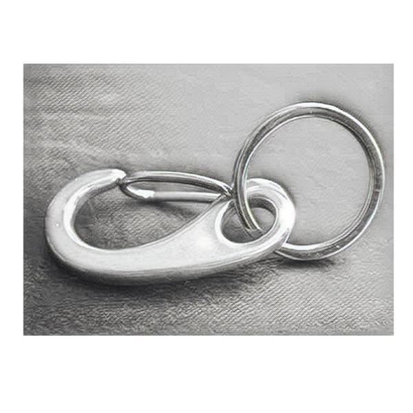Polishing Steel Snap Hook Carabiner Egg Shaped Spring Hook 304 Stainless Steel