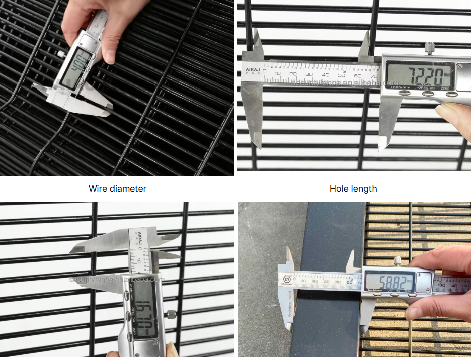 Powder Coated 358 Anti Climb Fence 4mm/5mm Prison Airport