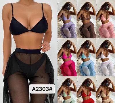 Efeito alto impermeável sem costas da proteção solar do sexy Roupa de banho Alto Elástico do biquini dos ternos de natação das senhoras