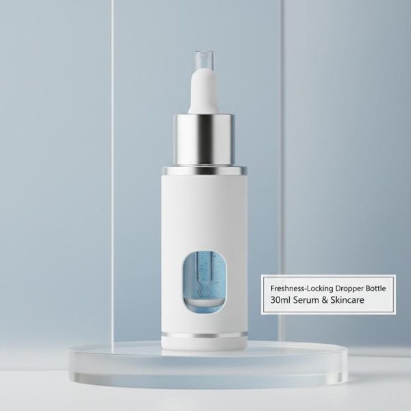 30ml PP Medical-Grade Airless Dropper Bottle with Freshness-Locking Design for Serum and Skincare