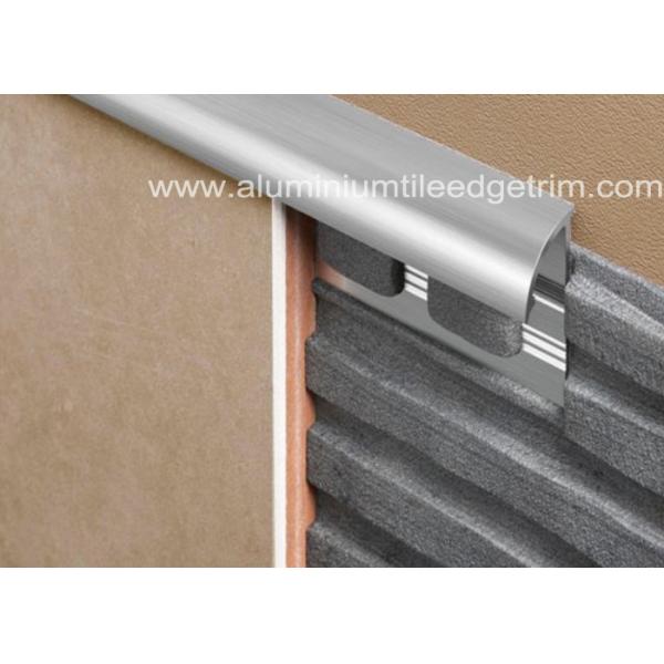 External Corner Stainless Steel Tile Trim , Stainless Steel Quarter Round Trim