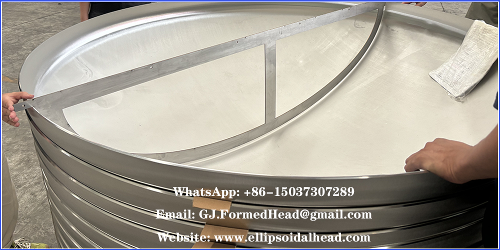 Cold Formed 304L Stainless Steel ASME Monocrystalline Silicon Crystal Growth Furnace Elliptical Heads from China Manufacturer