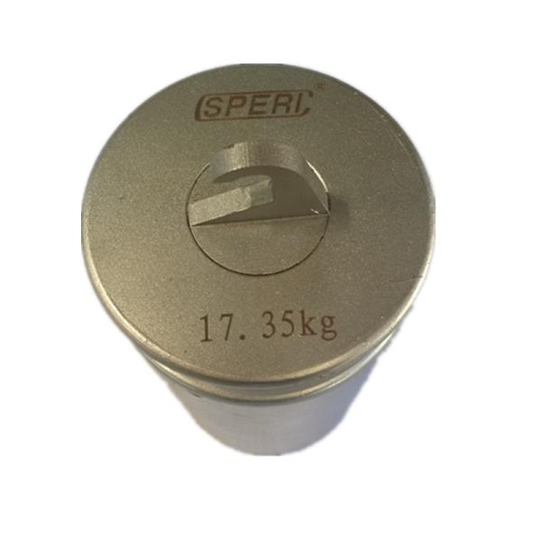 SPERI TEST WEIGHT 17.35KGS CYLINDER WITH HOOK EYE FOR COAL FEEDER CALIBRATION