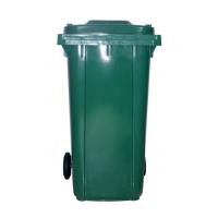 Contenedor de basura independiente de 240 litros contenedor de basura exterior de plástico HDPE