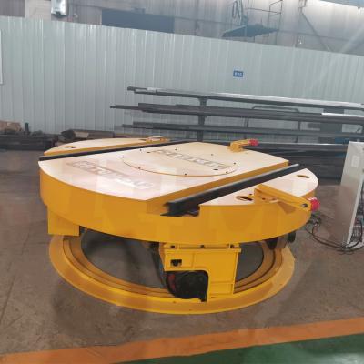 Turntable 20T Industrial Rail Cart For Parallel / Cross Tracks , Wall Corners