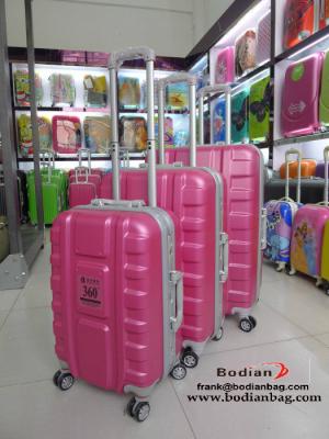 latest new type abs luggage sets with aluminum frame super light weight