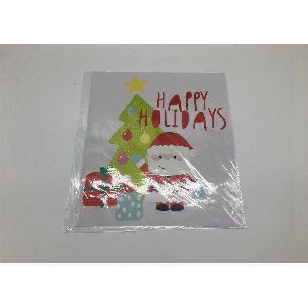 Customized PVC Wall Decals For Christmas Decoration / White Ink Festival Party Accessories