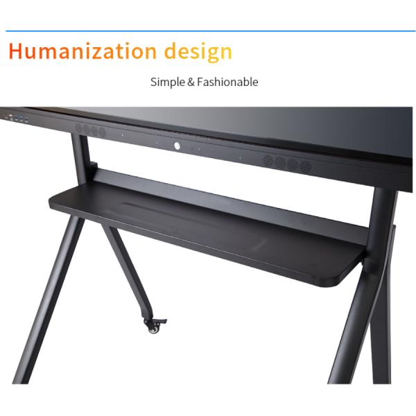 ODM Mobile Interactive Whiteboard Stand Rolling Flat Screen TV Stand Portable