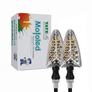 YAYE 2 pcs Motorcycle Rear Turn Signal Lamp Sequential Indicator Light Normal
