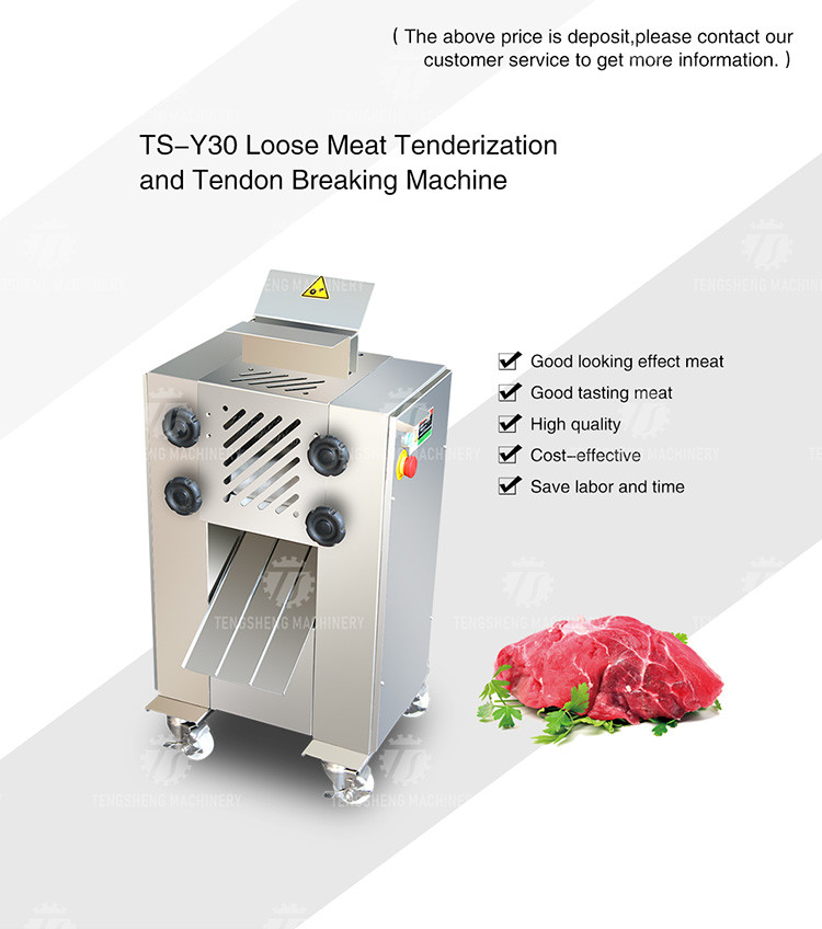 Сухожилие Tenderization мяса промышленной машины Mincer мяса автоматическое свободное ломая машину