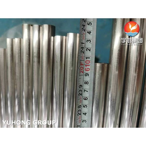 ASME SA249 Bright Annealed Stainless Steel 304 Welded Tube For Distiller , 3 / 4 20BWG