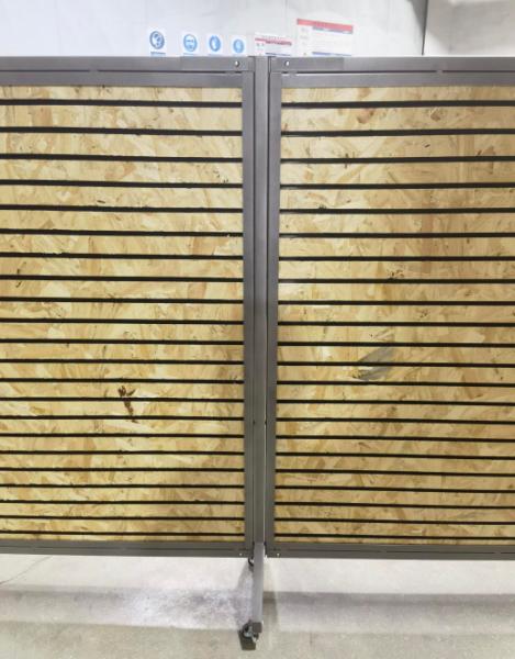 High Durability And Stability Wood Wall Display Rack Metal Frame
