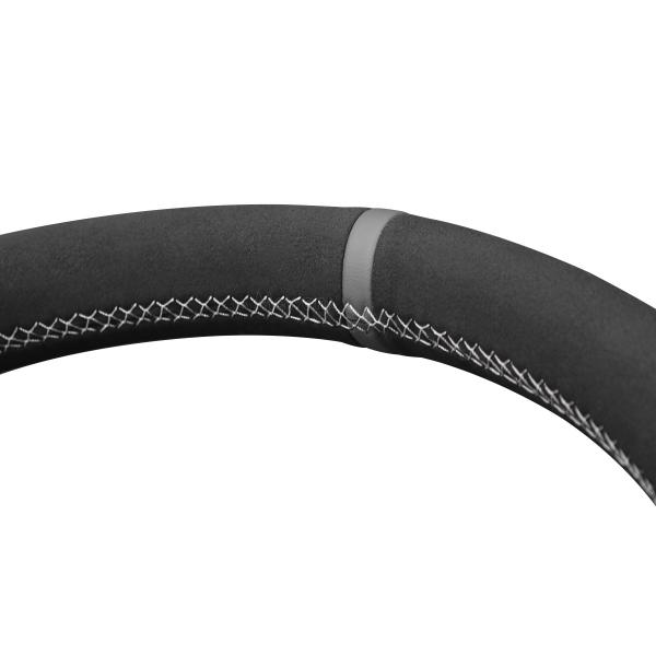 MEWANT Car Interior Accessories For Toyota Land Cruiser Prado Crown Hand Sewing Soft Black Suede Steering Wheel Cover
