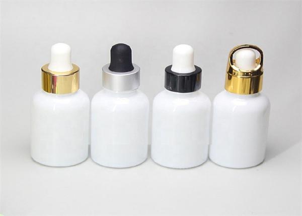 10ml 15ml 20ml 30ml Small Glass Dropper Bottles White Porcelain For Essential Oil