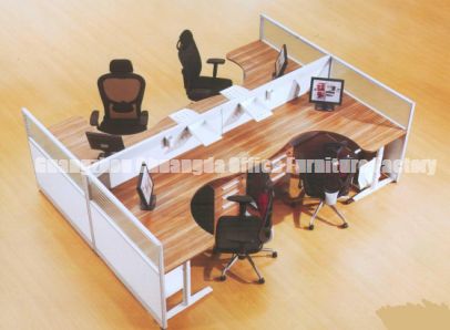 40mm Aluminum frame with Glass Office Furniture Workstations CD-I4-8868 with CPU Holder