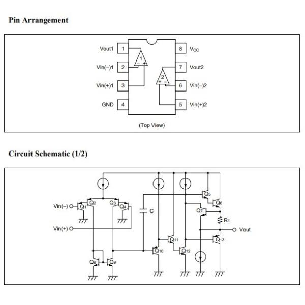 HA17358 Dual Operational Amplifier IC Chips For High Precision Applications