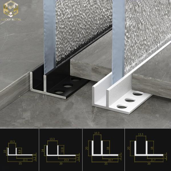 F Section Champagne Aluminium Door Profile Standard Extruded Aluminum Profiles