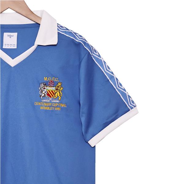 Manchester City Home Retro Football Jerseys 1981-1982 Season Team Personalized Customized