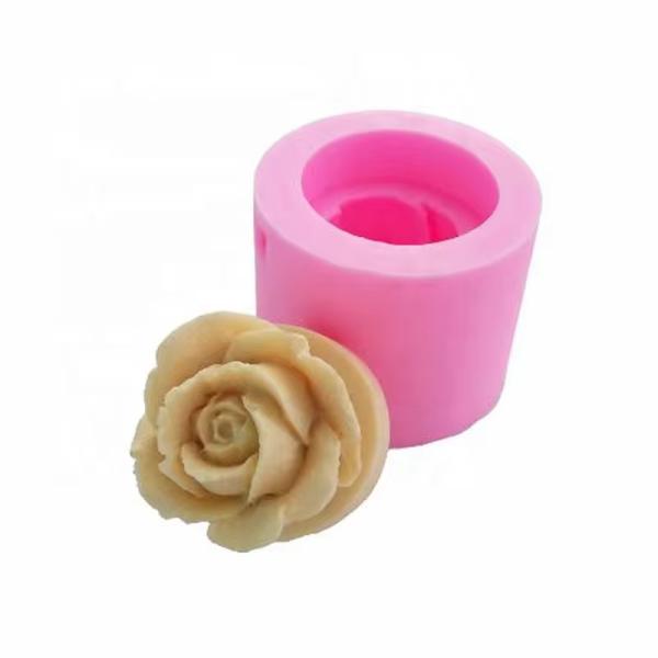 Home Decoration Silicone Molds 3D Rose Flower Soap Mold