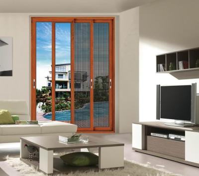 Durable Thick Aluminum Sliding Glass Doors Horizontal Opening Style