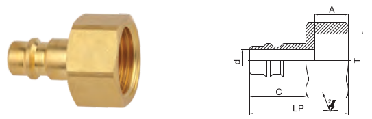 собственноручный латунный быстрый тип соединений 1.6MPa Semi автоматический