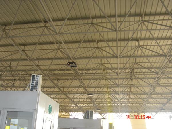 Estrutura de truss de aço flexível e quadro de vidro leve Campos de aplicação Estação de pedágio Estação ferroviária