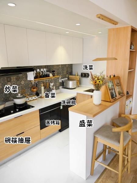 Armoire de cuisine modulaire et stratifiée