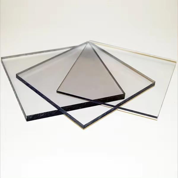 Poids léger 1-18 mm Plaque de polycarbonate de toiture en plastique transparent