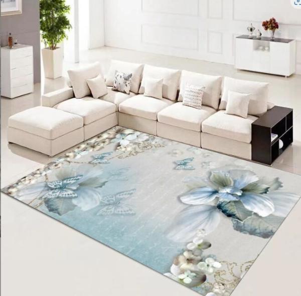 Bedroom Living Room Floor Carpets Dust Proof And Water Absorption
