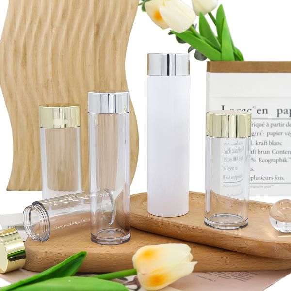 Thick-walled Wide-mouth Recyclable Plastic Cosmetic Bottle for Serum Cream and Capsule Packaging
