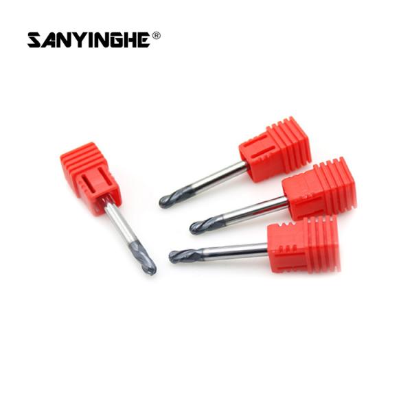 2 4 Flute Solid Carbide End Mills Ball Nose Tungsten Carbide Milling Cutter For Stainless Steel