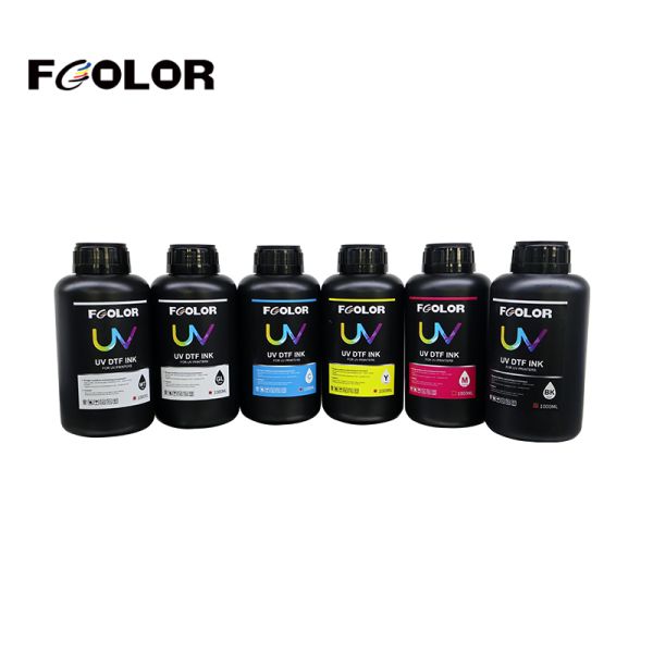 FCOLOR 6*500ML UV Ink for Soft Hard Materials Used for Leather ,Banner,PVC Plastic Shell for TX800 I3200 I1600 DX7 DX5 XP600