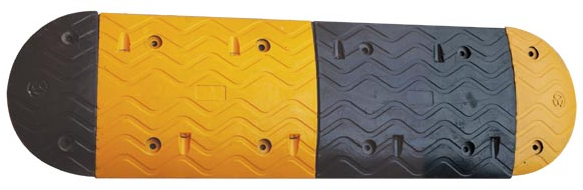Heavy Duty Rubber Speed Bump for Roads & Parking Lots