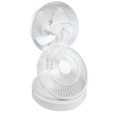 Fã 9inch dobrável recarregável do Desktop portátil com luz do diodo emissor de luz