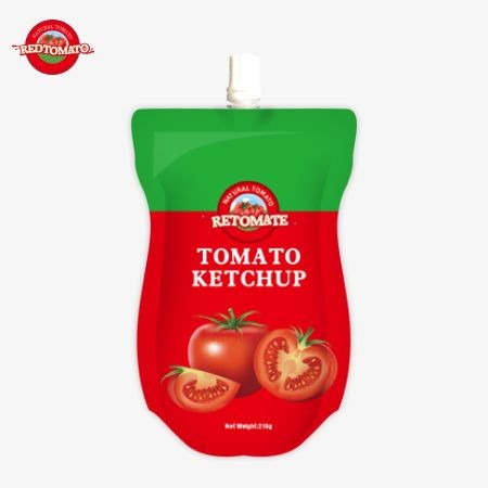 210g Pure Natural Flavor Tomato Ketchup Sachet Manufactured at OEM Factory
