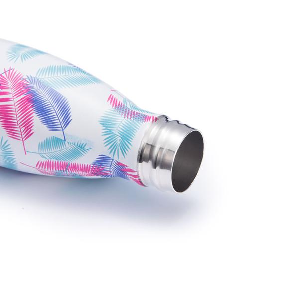 Insulated Double Wall Stainless Steel 500ml coke bottle shaped water bottle