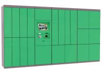 Cabinets automatiques d'acier inoxydable de stockage de magasin intelligent de blanchisserie, casier électronique de service de distribution de casier
