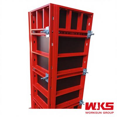Red Aluminium Formwork Lightweight Metal Column Formwork With Early Stripping