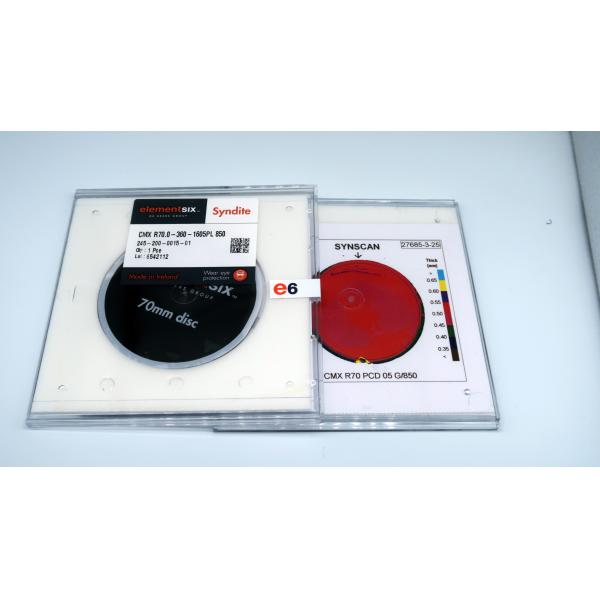 Толщина 2mm диаманта PCD округлой формы поликристаллическая пустая